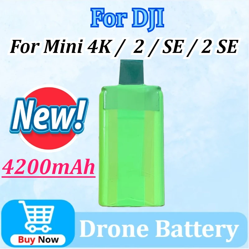 New Upgraded 4200mAh Drone Battery for DJI Mini 4K / Mini 2 / 2 SE / Mini SE High Quality Battery Up To 43 Minutes Flight Time
New Upgraded 4200mAh Drone Battery for DJI Mini 4K / Mini 2 / 2 SE / Mini SE High Quality Battery Up To 43 Minutes Flight Time
