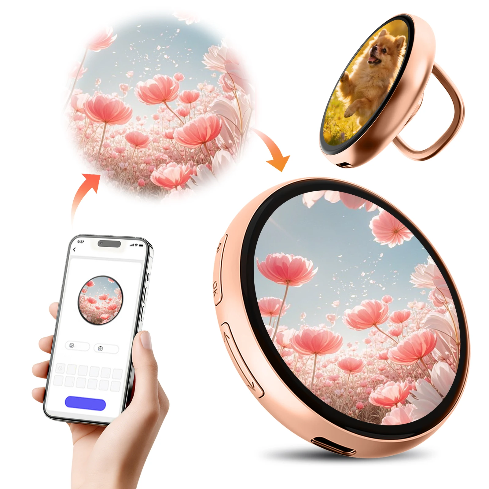 Electronic Anime E-Badge Small Pendant Fashionable Badge 1.85-In IPS Dynamic Smart Display Screen Tag Pins Magnetic BT Badges
Electronic Anime E-Badge Small Pendant Fashionable Badge 1.85-In IPS Dynamic Smart Display Screen Tag Pins Magnetic BT Badges