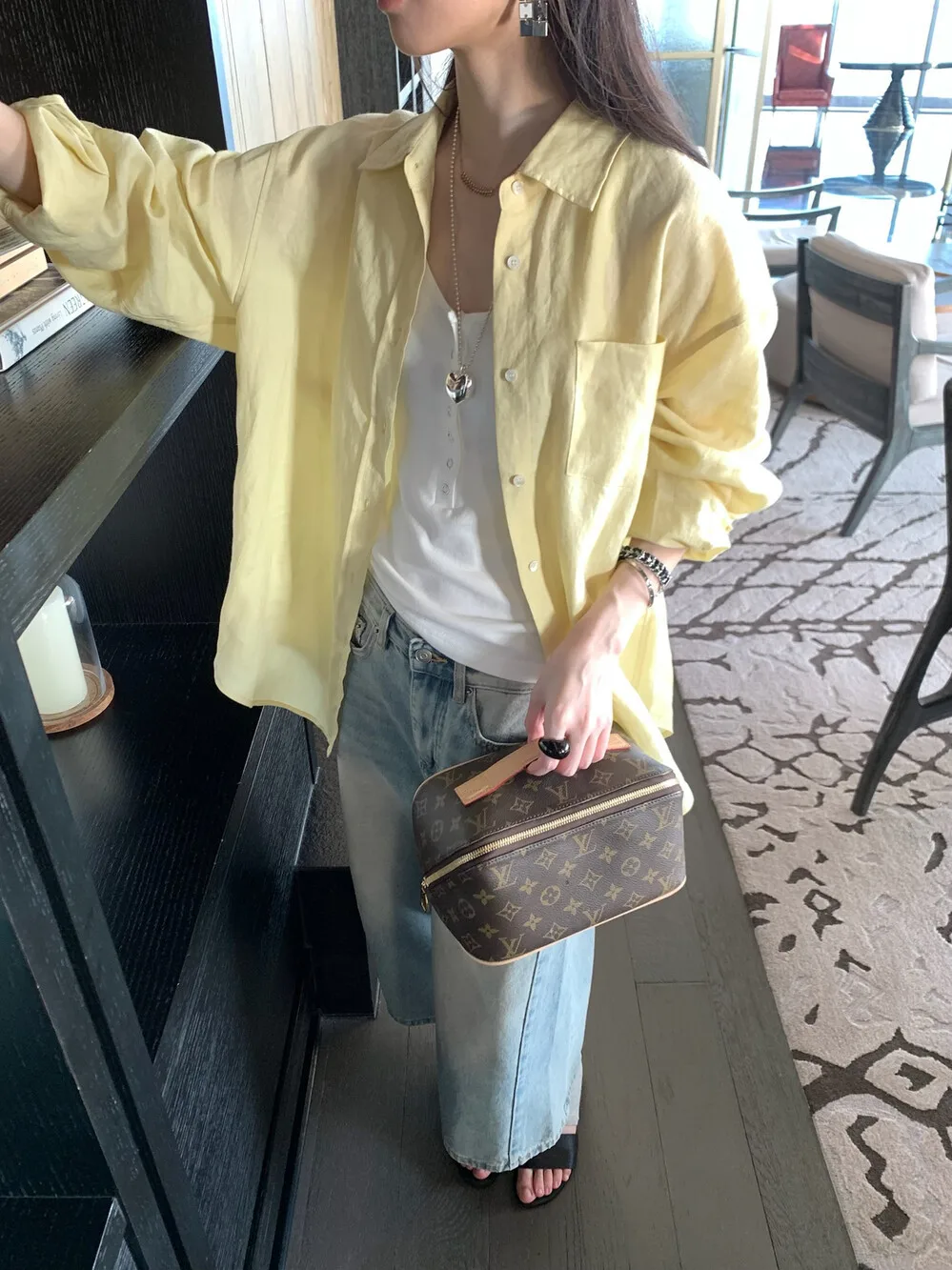 Lilian Table Flax Loose Long Sve Sun Protection Outerwear Spring Fre Versatile Women's Collar irt Commute Sle
Lilian Table Flax Loose Long Sve Sun Protection Outerwear Spring Fre Versatile Women's Collar irt Commute Sle