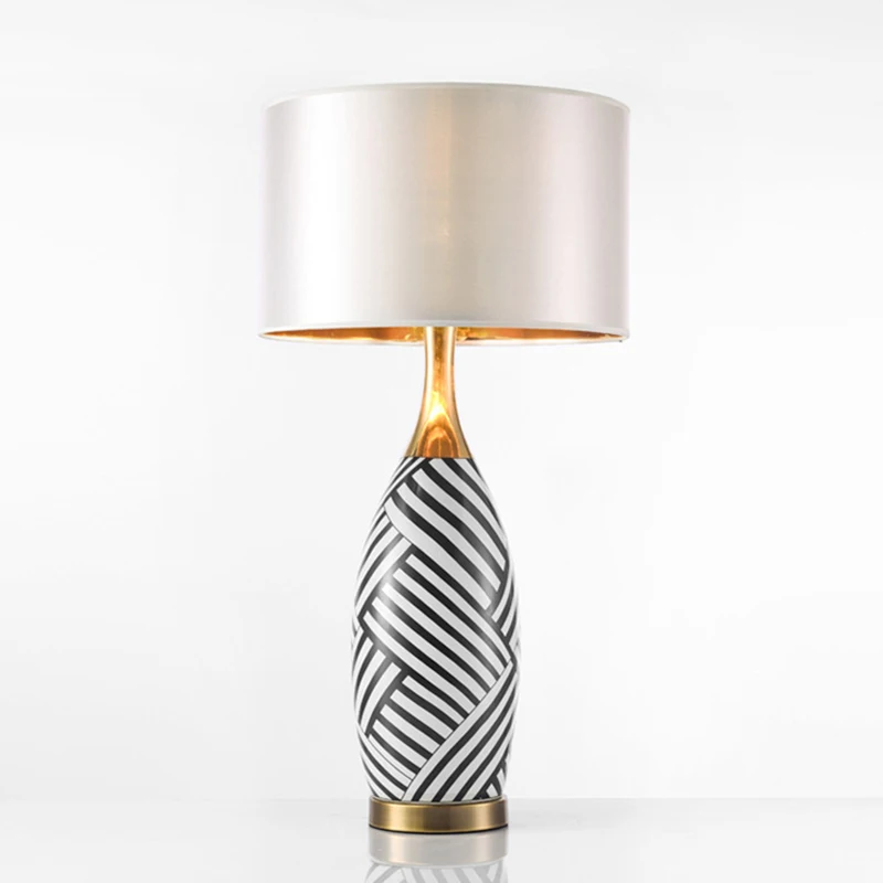 AIGESI Table Lamp LED Modern Creative Stripe Design American Desk Light for Home Living Room Bedroom Bedside Decor
AIGESI Table Lamp LED Modern Creative Stripe Design American Desk Light for Home Living Room Bedroom Bedside Decor