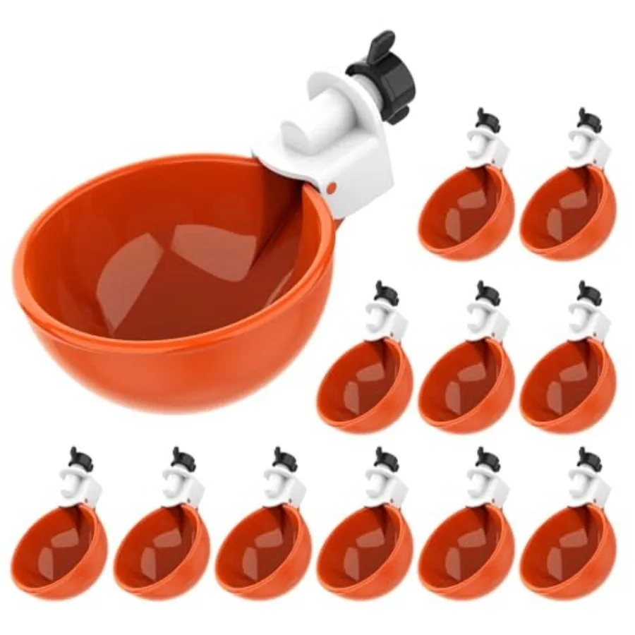 Large Automatic Chicken Waterer Cups Chicken Water Feeder Suitable for Chicks, Duck, Goose, Turkey and Bunny Poultry Water Feed
Large Automatic Chicken Waterer Cups Chicken Water Feeder Suitable for Chicks, Duck, Goose, Turkey and Bunny Poultry Water Feed