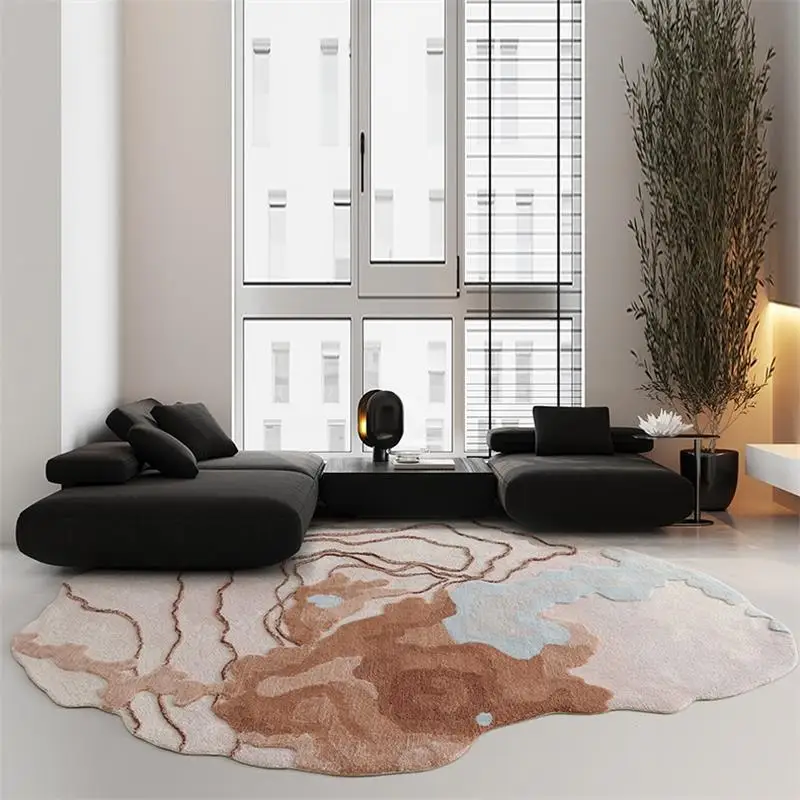 Handmade Irregular Wool Polyester Carpet For Living Room Deluxe Villa Bedroom Rug Home Sofa Table Floor Mat Modern Study Carpet
Handmade Irregular Wool Polyester Carpet For Living Room Deluxe Villa Bedroom Rug Home Sofa Table Floor Mat Modern Study Carpet