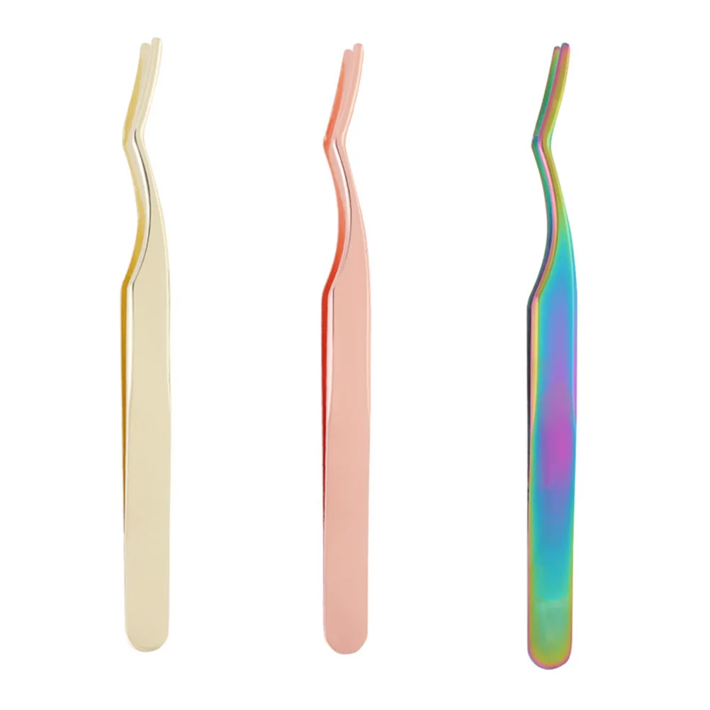 2pcs Eyelash Tweezers Stainless Steel Curved Tip For Grafting Lightweight Metal Eyelash Tools Colored Cosmetics
2pcs Eyelash Tweezers Stainless Steel Curved Tip For Grafting Lightweight Metal Eyelash Tools Colored Cosmetics