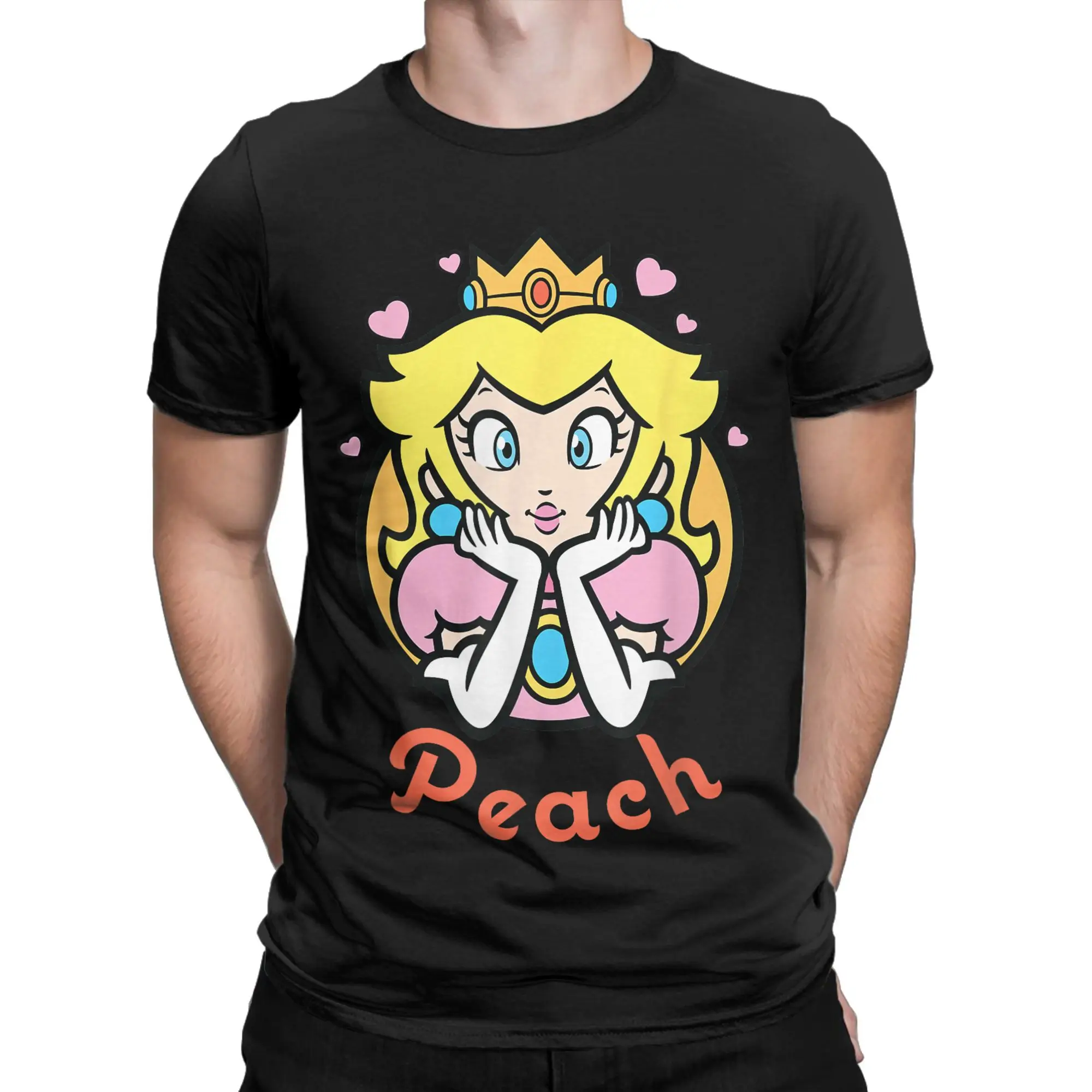 Super Marios Princess Peach Portrait T Shirt Men 100% Cotton Awesome T-Shirt Round Neck Tee Shirt Short Sleeve Clothes Gift
Super Marios Princess Peach Portrait T Shirt Men 100% Cotton Awesome T-Shirt Round Neck Tee Shirt Short Sleeve Clothes Gift