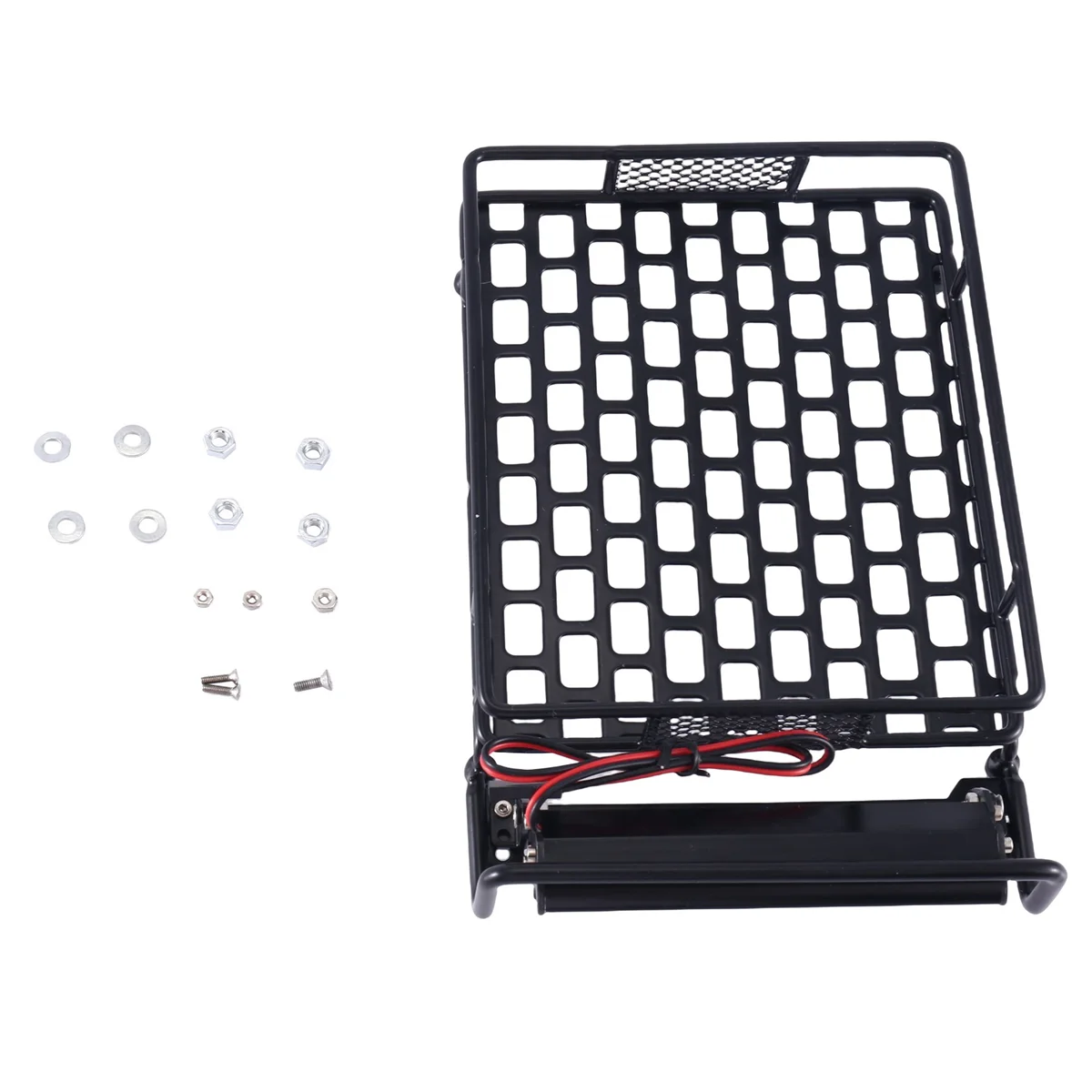 A72I Metal 170X110Mm Luggage Carrier Roof Rack with LED Lights for CC01 CR01 D90 Axial SCX10 1/10 RC Crawler Car
A72I Metal 170X110Mm Luggage Carrier Roof Rack with LED Lights for CC01 CR01 D90 Axial SCX10 1/10 RC Crawler Car
