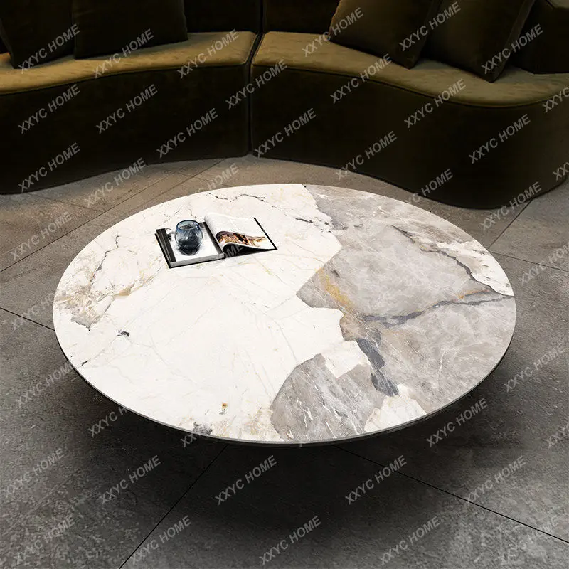 Кофейный столик ML Rock Slab Light Luxury, современный минималистичный, с ножками из нержавеющей стали, круглый, из мрамора, для дома.
Кофейный столик ML Rock Slab Light Luxury, современный минималистичный, с ножками из нержавеющей стали, круглый, из мрамора, для дома.