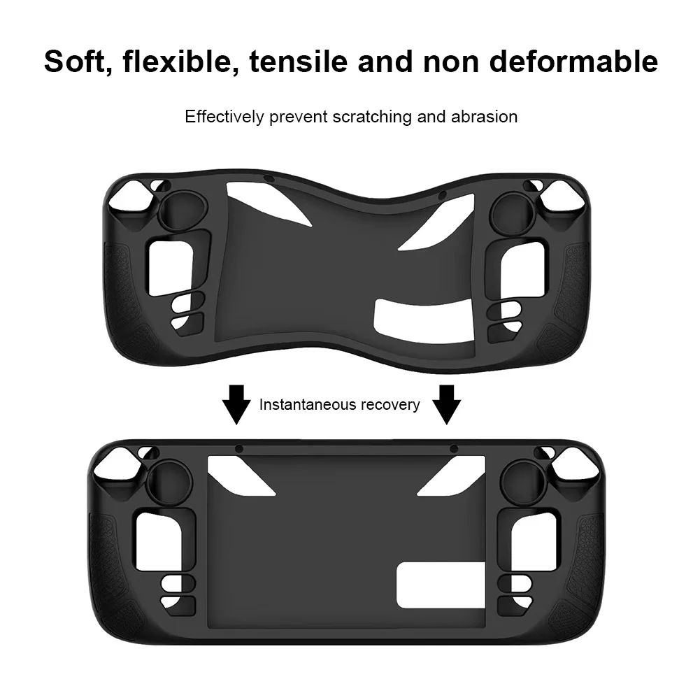 Silicone Console Protector Anti Slip Soft Shell Game Console Case with Foldable Bracket Replacement Accessories for Steam Deck
Silicone Console Protector Anti Slip Soft Shell Game Console Case with Foldable Bracket Replacement Accessories for Steam Deck