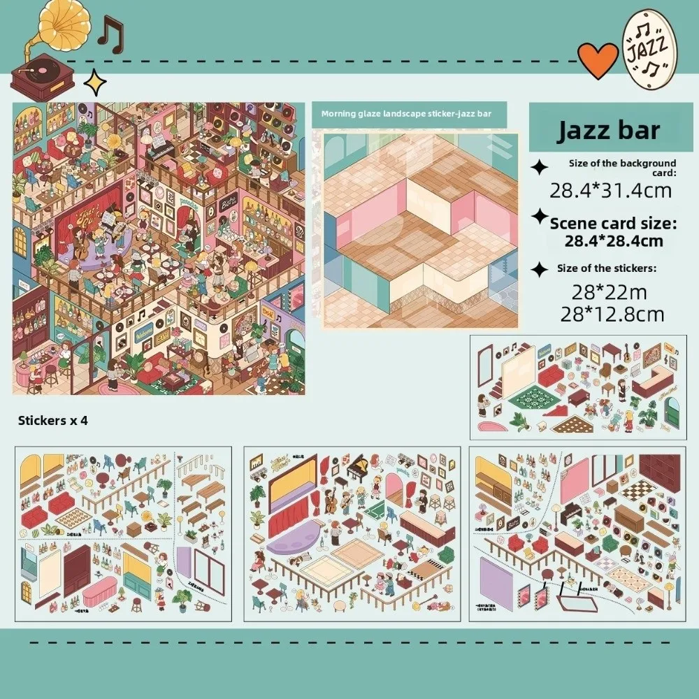3D DIY Миниатюрные наклейки для создания сцен: уличные сцены, PET-наклейки для скрапбукинга, поезда, джаз-бары, креативный дизайн, наклейки с древними пейзажами
3D DIY Миниатюрные наклейки для создания сцен: уличные сцены, PET-наклейки для скрапбукинга, поезда, джаз-бары, креативный дизайн, наклейки с древними пейзажами