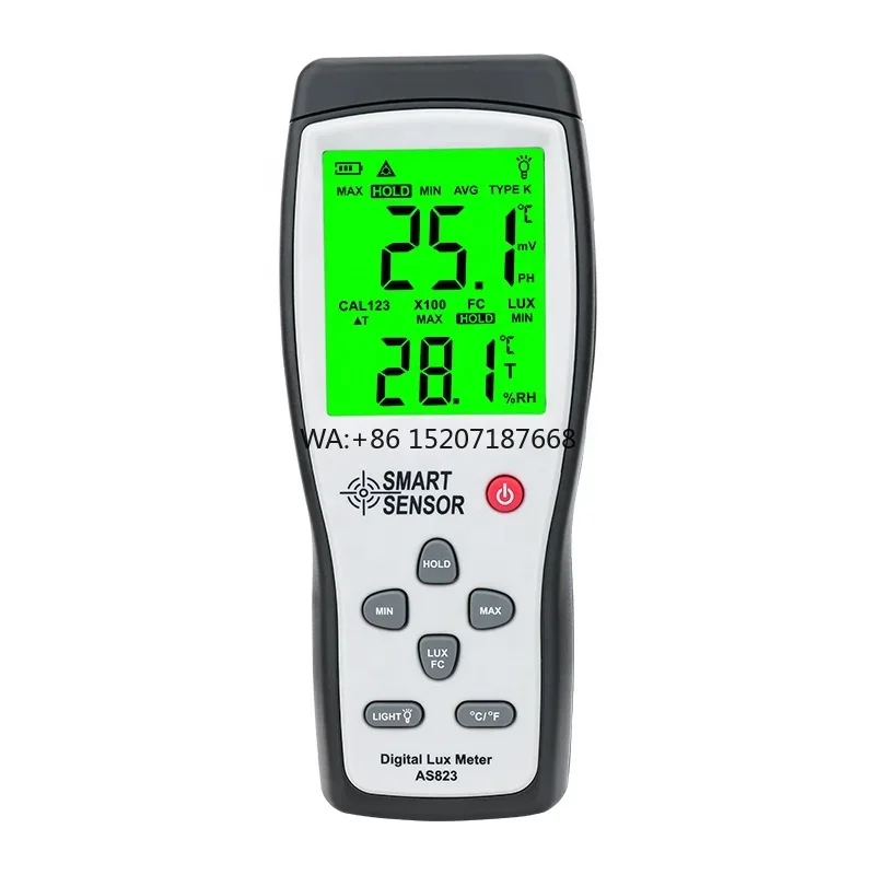 Smart Sensor AS823 Digital Lux Meter High Precision Split Type Illuminometer Photometer Luminance Meter
Smart Sensor AS823 Digital Lux Meter High Precision Split Type Illuminometer Photometer Luminance Meter