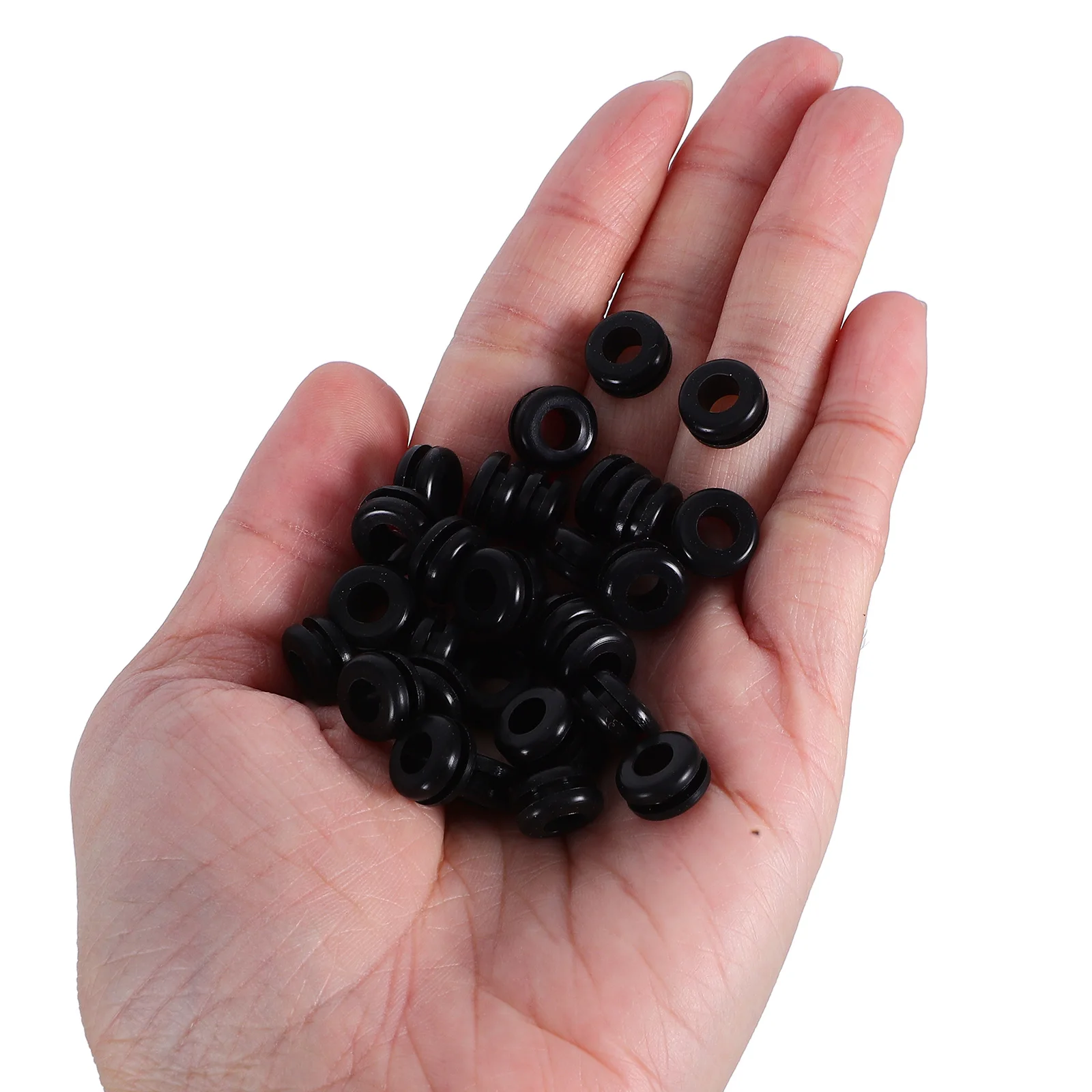 50pcs Silicone Cable Grommets Double-Sided High Temperature Resistant For Automotive Electrical Wiring Fence Protection Wire
50pcs Silicone Cable Grommets Double-Sided High Temperature Resistant For Automotive Electrical Wiring Fence Protection Wire