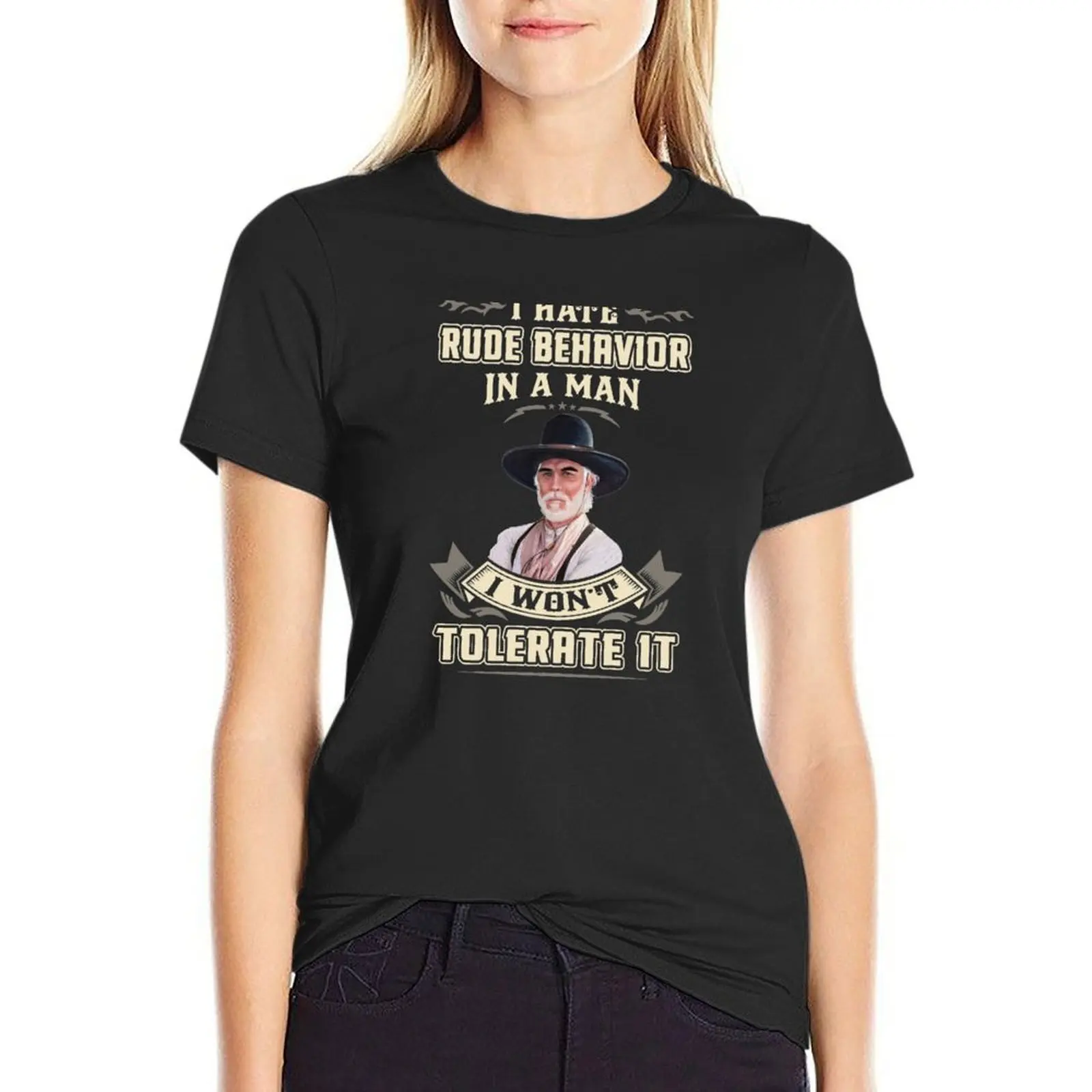 Lonesome dove - Hate rude behavior T-Shirt Blouse lady clothes cute clothes tops Women
Lonesome dove - Hate rude behavior T-Shirt Blouse lady clothes cute clothes tops Women