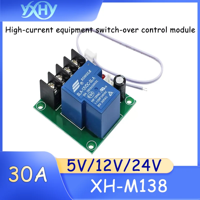 1pcs XH-M138 Relay Switch Control Board for 30A High Current Equipment Switching Conversion Control Module with DC12V and DC24V
1pcs XH-M138 Relay Switch Control Board for 30A High Current Equipment Switching Conversion Control Module with DC12V and DC24V