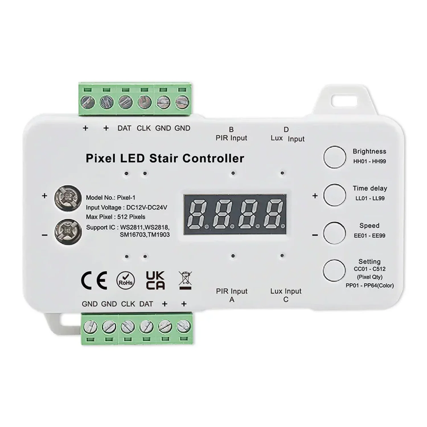 LED Stair Light Strip Controller,Stair Light Controller,Decorative RGB Color-Changing Light Strip Controller Lighting Dimmer
LED Stair Light Strip Controller,Stair Light Controller,Decorative RGB Color-Changing Light Strip Controller Lighting Dimmer