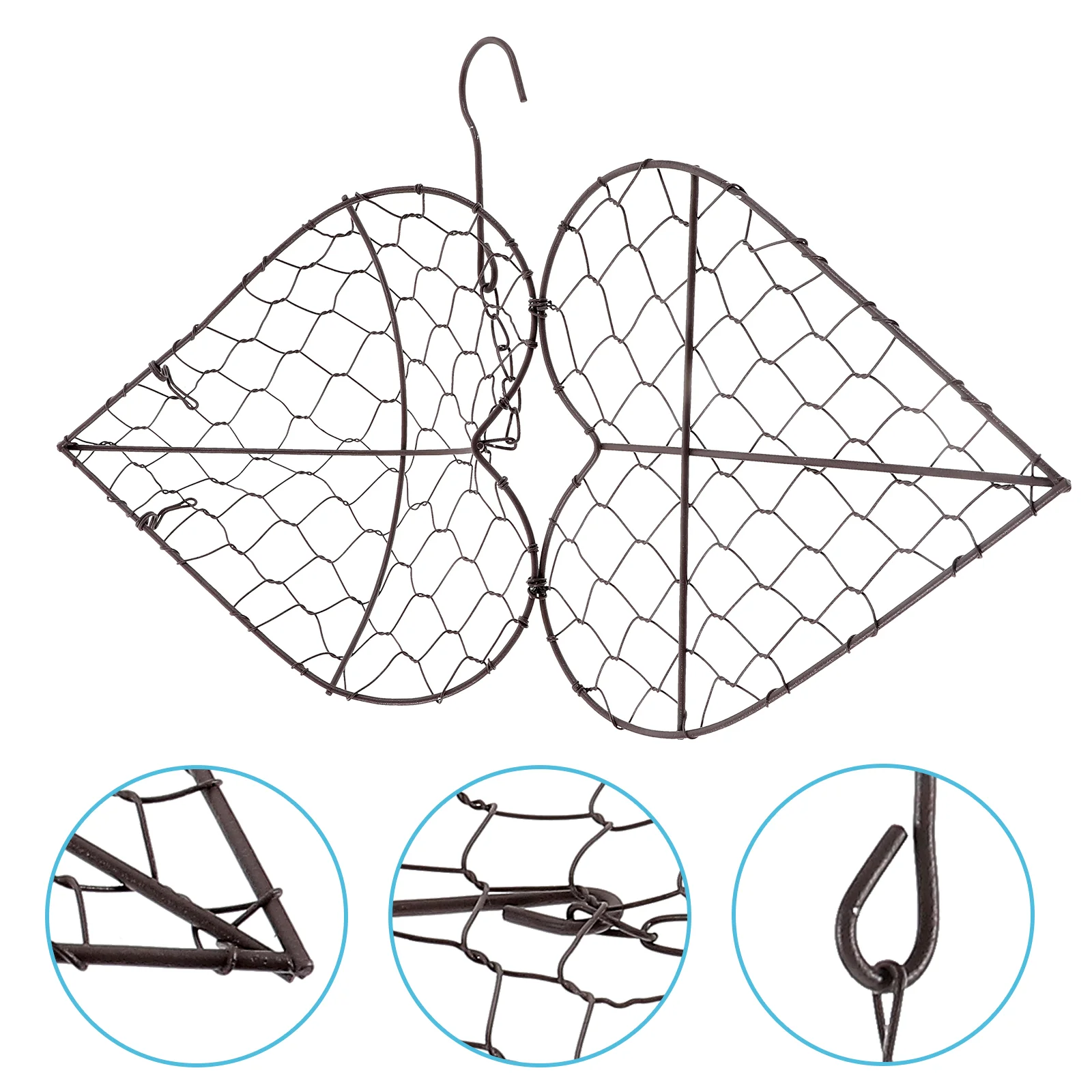 Pots for Plants Heart Shape Iron Wire Wreath Metal Frame Succulent Succulents Hanging Basket
Pots for Plants Heart Shape Iron Wire Wreath Metal Frame Succulent Succulents Hanging Basket