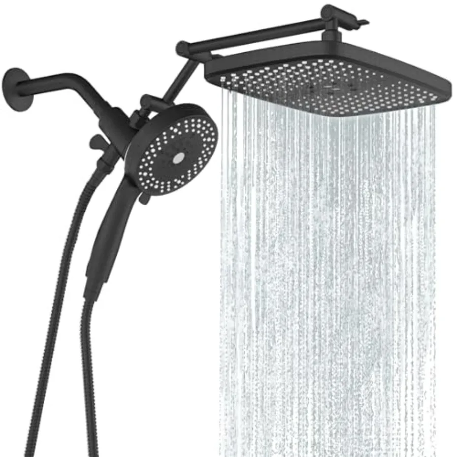Rain Shower Head with Handheld Spray Combo, High Pressure Filtered Handheld Shower Head with 10-Spray for Bathroom Upgrade, 10"
Rain Shower Head with Handheld Spray Combo, High Pressure Filtered Handheld Shower Head with 10-Spray for Bathroom Upgrade, 10"
