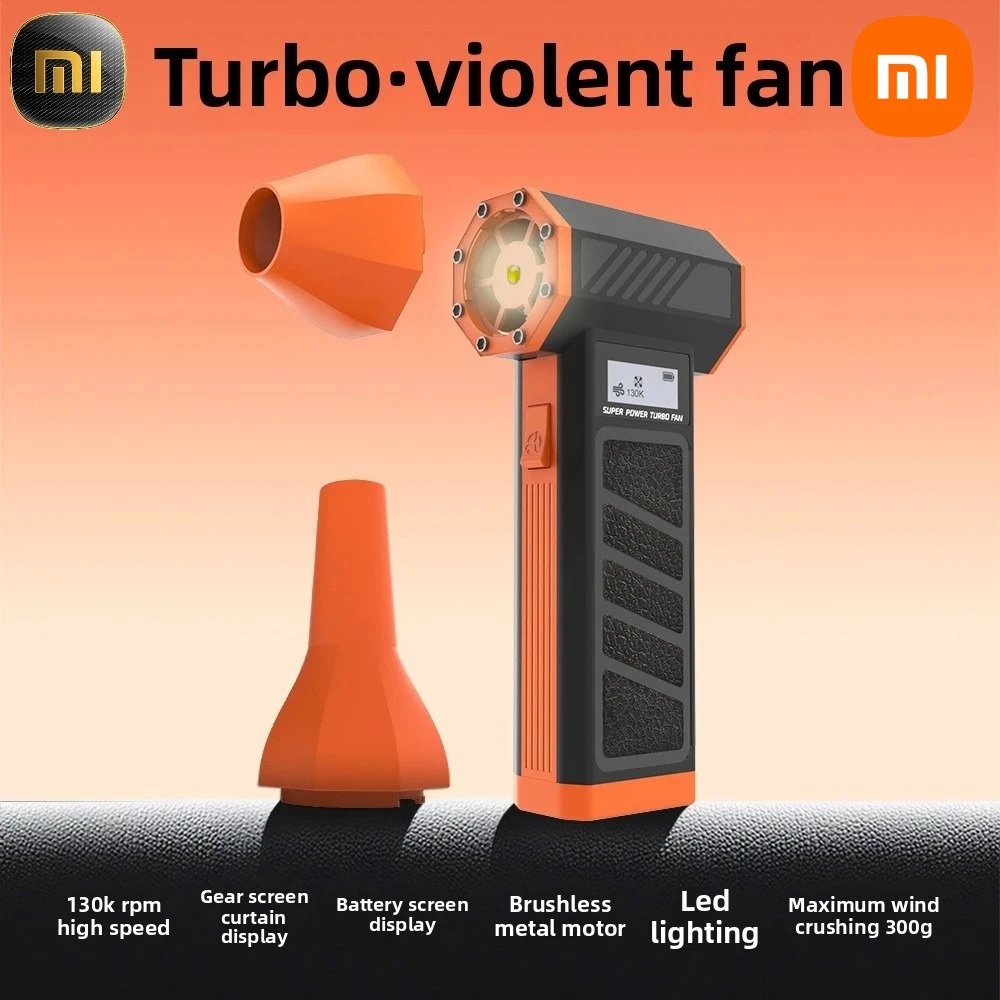 Воздуходувка XIAOMI MIJIA Violent Fan 130000RPM с дисплеем мощности, турбовентилятор для мойки автомобилей и чистки клавиатур
Воздуходувка XIAOMI MIJIA Violent Fan 130000RPM с дисплеем мощности, турбовентилятор для мойки автомобилей и чистки клавиатур