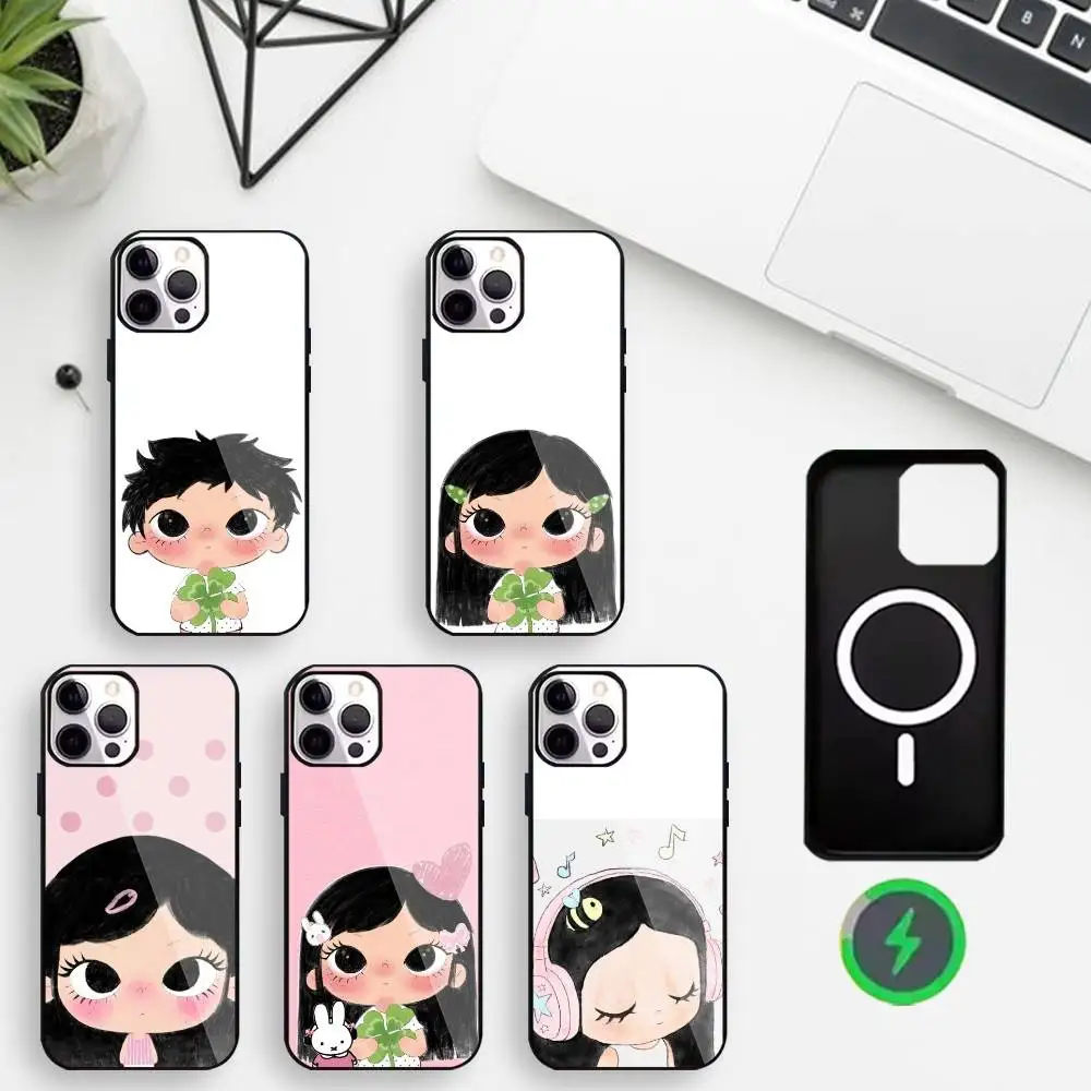 Cute Clover Pals Phone Case For iPhone17,16,15,14,13,12,11 Max Black Wireless Charging Protecitve Cover
Cute Clover Pals Phone Case For iPhone17,16,15,14,13,12,11 Max Black Wireless Charging Protecitve Cover