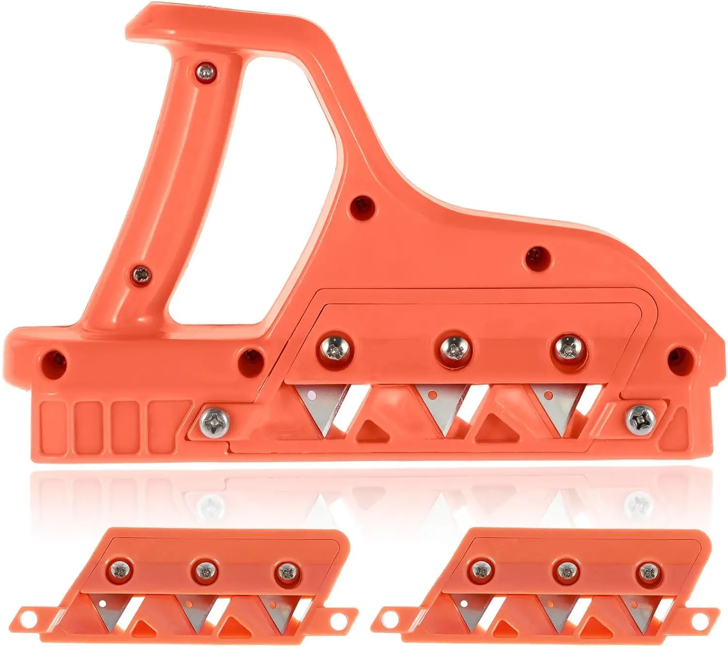 Plasterboard Fast Cutter, Plasterboard Edger, Precise 45° 60° Gypsum Board Hand Plane with 10 Blades, Drywall Edge Chamfer Woodworking Hand Tool Cutting for Drywall Plasterboard (45°+60°)
Plasterboard Fast Cutter, Plasterboard Edger, Precise 45° 60° Gypsum Board Hand Plane with 10 Blades, Drywall Edge Chamfer Woodworking Hand Tool Cutting for Drywall Plasterboard (45°+60°)