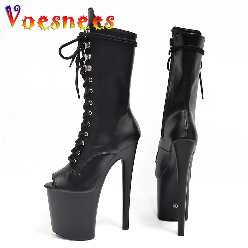 8 Inches High-heeled Pumps 20CM Fashion Fish Mouth Shoes Waterproof Platform Nightclub Women Ankle Boots Autumn And Winter New
8 Inches High-heeled Pumps 20CM Fashion Fish Mouth Shoes Waterproof Platform Nightclub Women Ankle Boots Autumn And Winter New