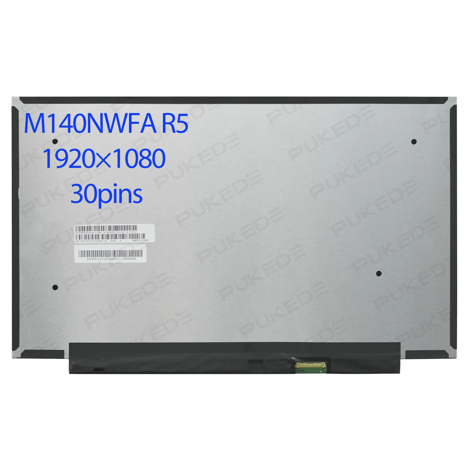 14,0-дюймовый ЖК-экран для ноутбука M140NWFA R5 IPS-панель 30 контактов edp FHD 1920*1080
14,0-дюймовый ЖК-экран для ноутбука M140NWFA R5 IPS-панель 30 контактов edp FHD 1920*1080