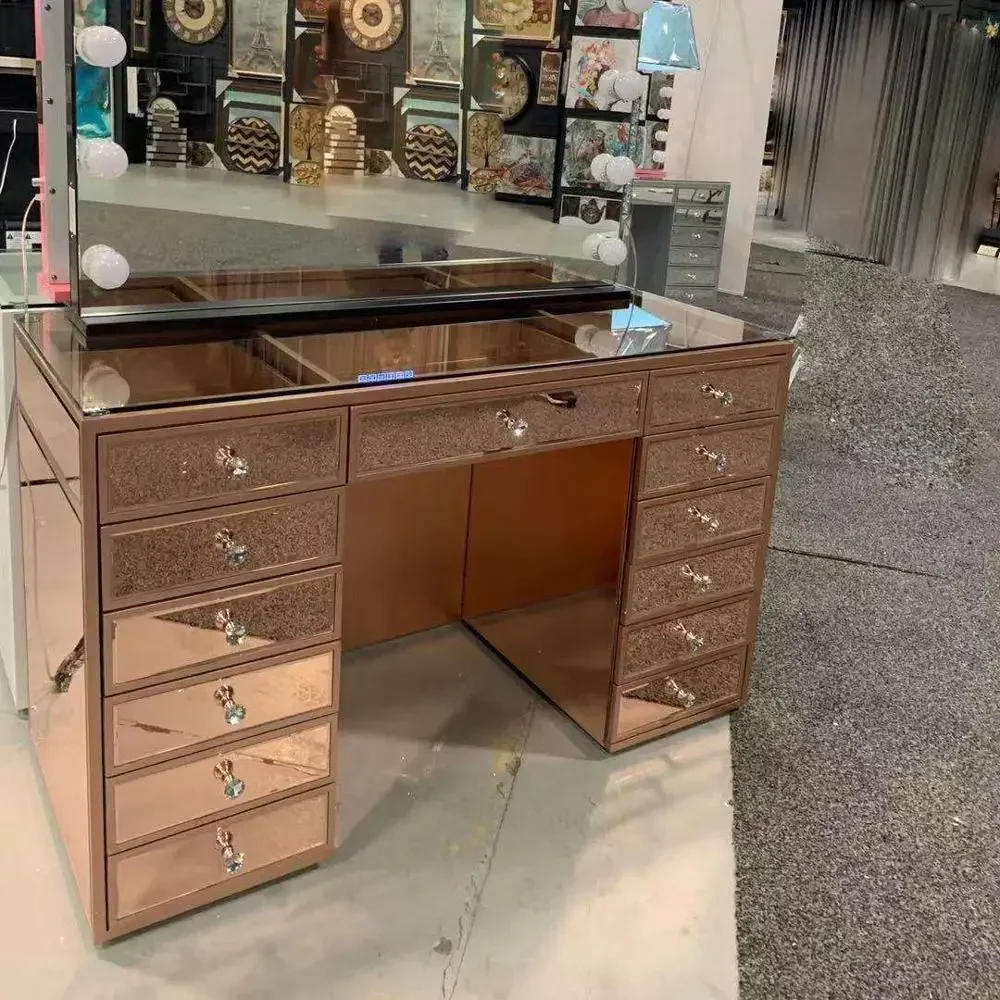 High quality mirror furniture makeup holly wooden dresser with 13 drawers mirror bedroom furniture dresser set
High quality mirror furniture makeup holly wooden dresser with 13 drawers mirror bedroom furniture dresser set