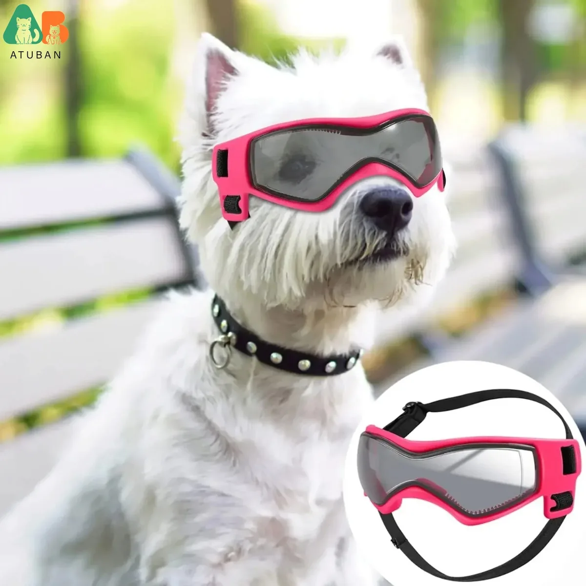 ATUBAN Dog Goggles UV Protection for Small to Medium Breed Dogs,Puppy Sunglasses Windproof Anti-Fog Dustproof Snowproof
ATUBAN Dog Goggles UV Protection for Small to Medium Breed Dogs,Puppy Sunglasses Windproof Anti-Fog Dustproof Snowproof