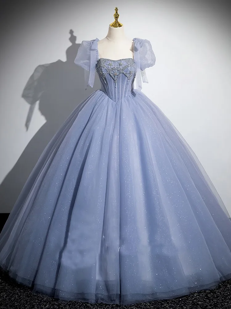 Синие платья Quinceanera с короткими рукавами и бисером, банкетное платье, бальное платье для выпускного вечера, Vestidos De 15, Quinceañera по индивидуальному заказу
Синие платья Quinceanera с короткими рукавами и бисером, банкетное платье, бальное платье для выпускного вечера, Vestidos De 15, Quinceañera по индивидуальному заказу