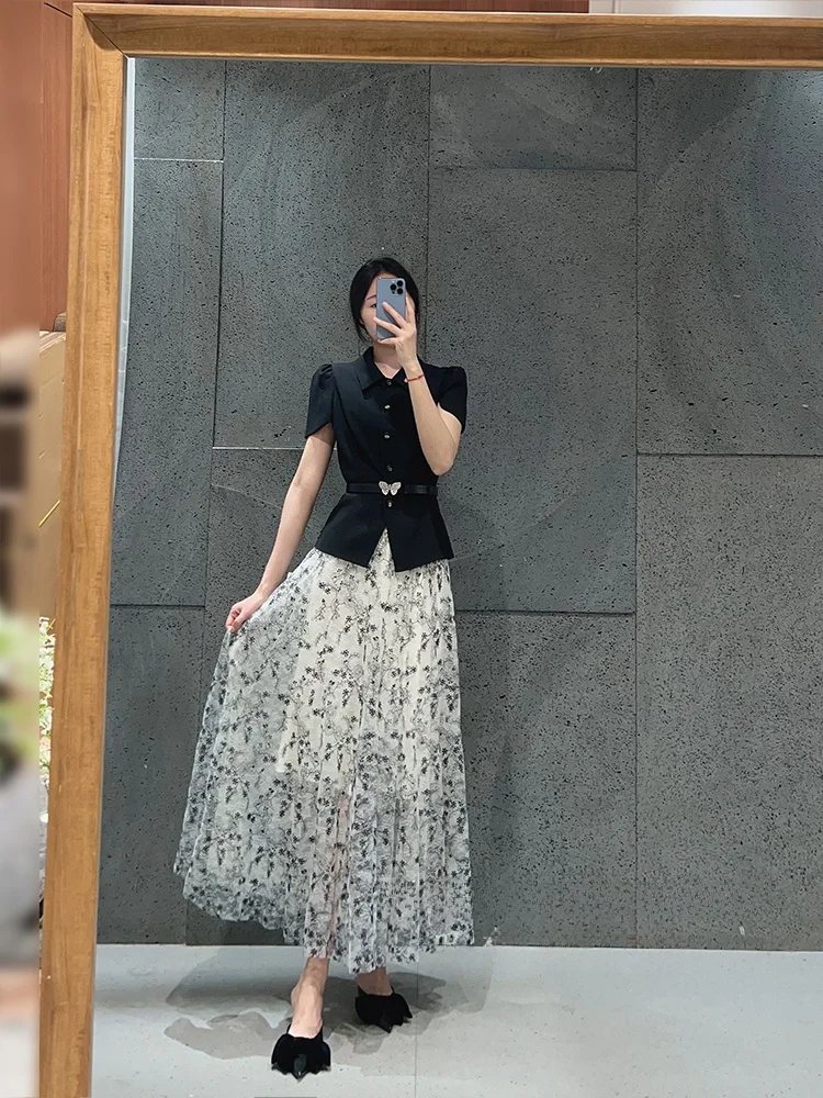 Ele Embroidered Me High Waist Flared Skirt for Women Sli Commute Polyester Fiber A-Line Skirt Loose Fit
Ele Embroidered Me High Waist Flared Skirt for Women Sli Commute Polyester Fiber A-Line Skirt Loose Fit