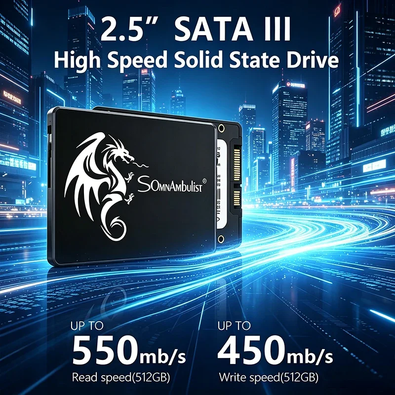 SomnAmbulist SSD 120GB 240GB 480GB 960GB Internal Sata3 Solid State Drive 2.5 128GB 256GB 512GB 1TB 2TB SSD for PC Laptop
SomnAmbulist SSD 120GB 240GB 480GB 960GB Internal Sata3 Solid State Drive 2.5 128GB 256GB 512GB 1TB 2TB SSD for PC Laptop