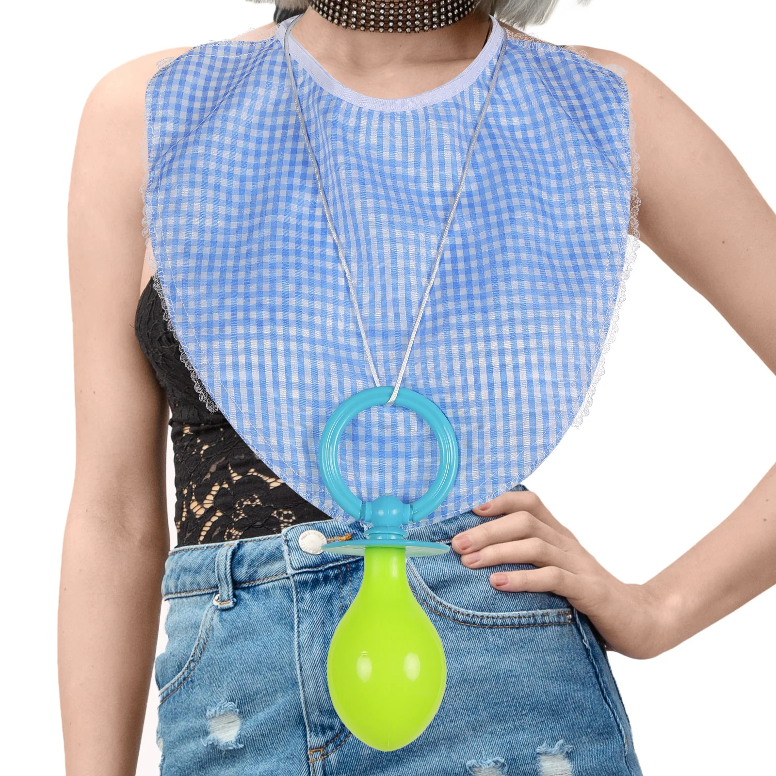 3 pcs Baby Pacifier Bib Hat Set Washable Reusable Costume Toddler Funny Props Adult Cosplay Giant Baby Clothes Accessories
3 pcs Baby Pacifier Bib Hat Set Washable Reusable Costume Toddler Funny Props Adult Cosplay Giant Baby Clothes Accessories
