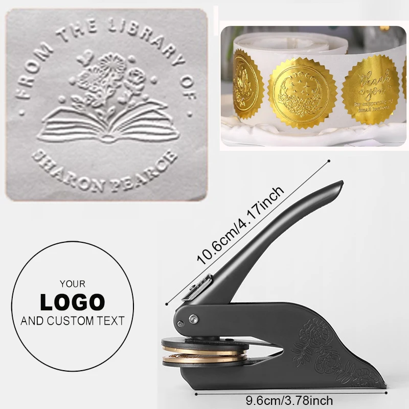 Wedding Embosser Stamp LOGO Custom Personalized Embossing Seal Customization For Letter Head Wedding Envelope Graduation Decor 
Wedding Embosser Stamp LOGO Custom Personalized Embossing Seal Customization For Letter Head Wedding Envelope Graduation Decor