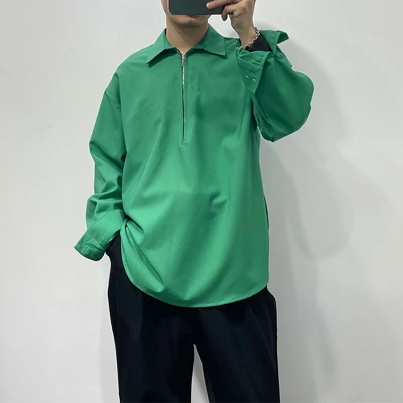 Men's Loose Solid Color Pullover Long Sleeved Shirt Spring New Fashion Fashion Simple And Versatile Casual Shirt
Men's Loose Solid Color Pullover Long Sleeved Shirt Spring New Fashion Fashion Simple And Versatile Casual Shirt