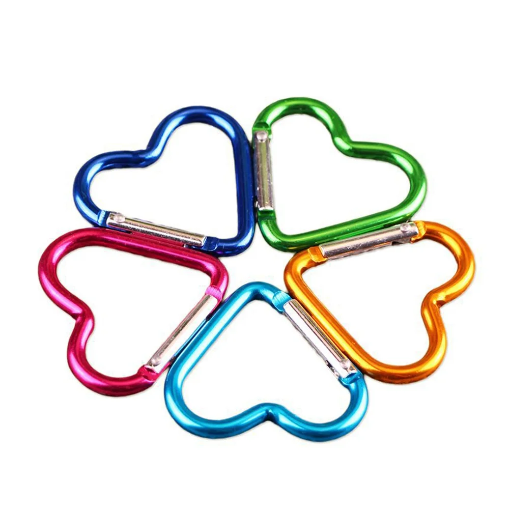 10pcs Climbing Button Carabiner Heart Shape Heteromorphism Mountaineering Hook for Men Women (Random Color)
10pcs Climbing Button Carabiner Heart Shape Heteromorphism Mountaineering Hook for Men Women (Random Color)