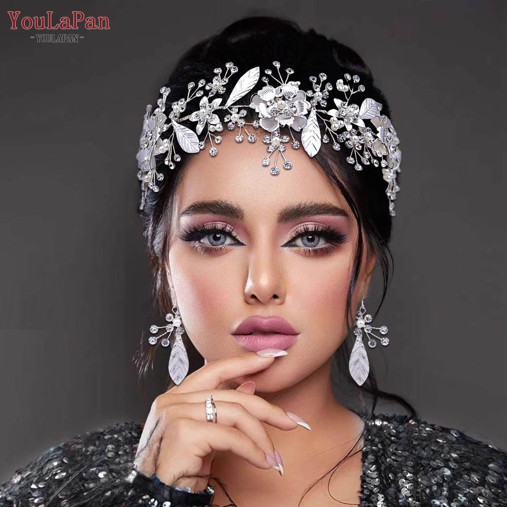 YouLaPan Bride Flower Hair Band Earring Set Alloy Flower Women Headband Party Banquet Handmade Pearl Rhinestone Headwear HP519
YouLaPan Bride Flower Hair Band Earring Set Alloy Flower Women Headband Party Banquet Handmade Pearl Rhinestone Headwear HP519