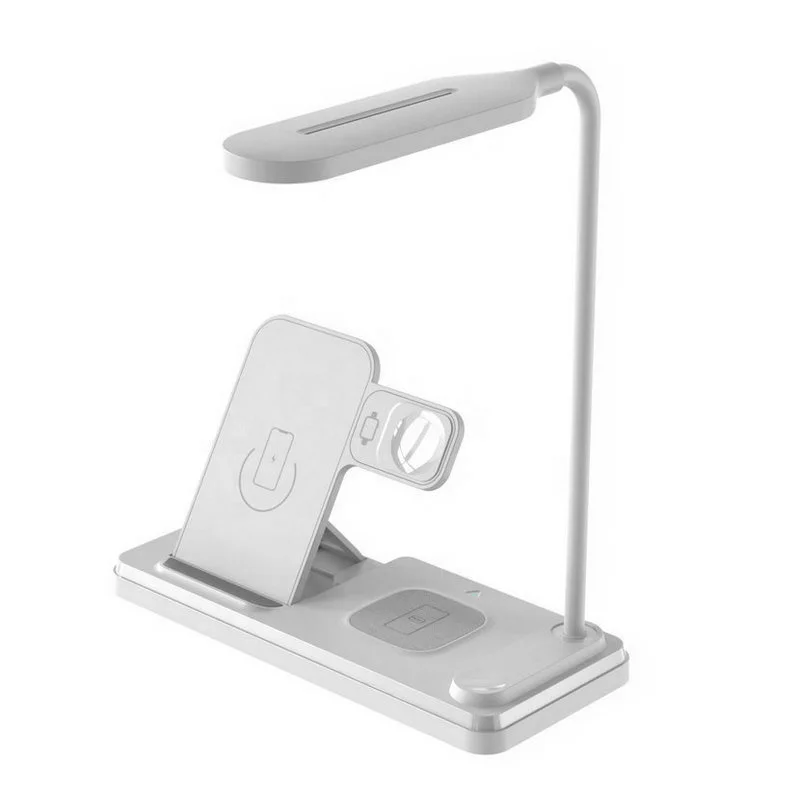 Newest 4 In1 15W Fast Wireless Charger Station Modern Simplicity Small Touch Sensor Switch Table Lamp LED Desk Light for Reading
Newest 4 In1 15W Fast Wireless Charger Station Modern Simplicity Small Touch Sensor Switch Table Lamp LED Desk Light for Reading