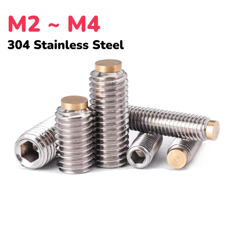 M2 M2,5 M3 M4 Нержавеющая сталь 304, медная головка, латунный винт с приподнятым концом, установочный винт без головки
M2 M2,5 M3 M4 Нержавеющая сталь 304, медная головка, латунный винт с приподнятым концом, установочный винт без головки