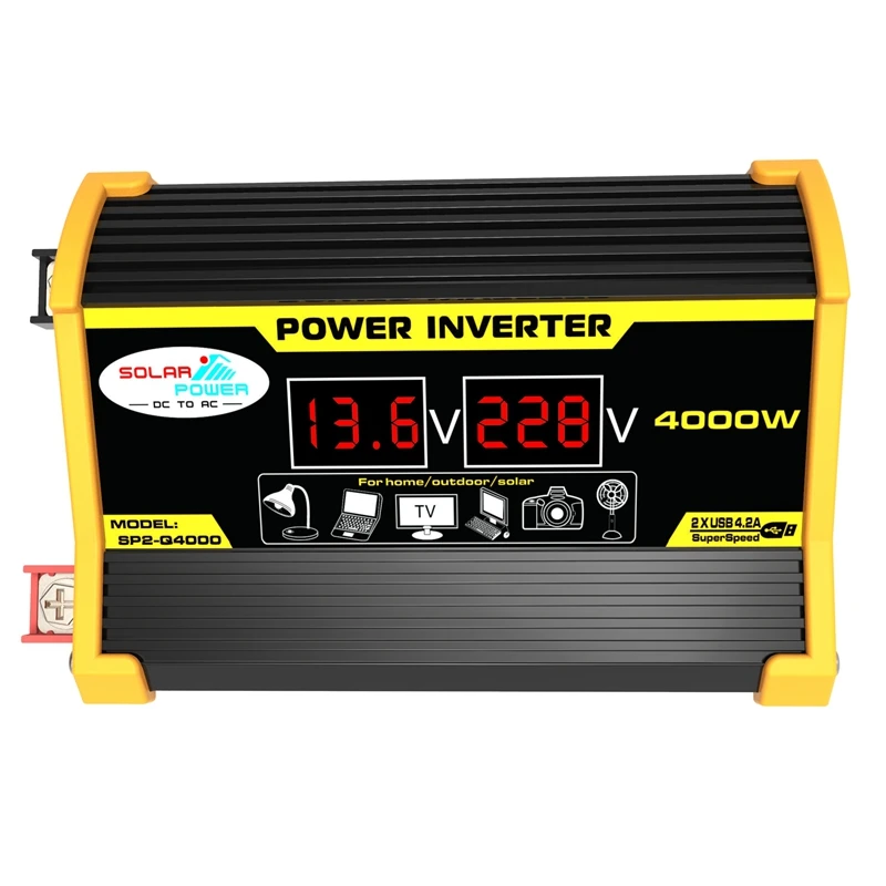 Peak 600W 12V Car Power Inverter Converter Charger Adapter Dual USB Voltage LCD Display
Peak 600W 12V Car Power Inverter Converter Charger Adapter Dual USB Voltage LCD Display