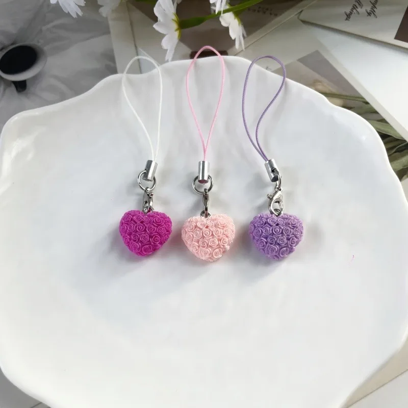 Cute Love Heart Phone Charm for Girl Korean Fashion Schoolbag Pendant Keyring Portable Phone Lanyard Phone Accessories
Cute Love Heart Phone Charm for Girl Korean Fashion Schoolbag Pendant Keyring Portable Phone Lanyard Phone Accessories