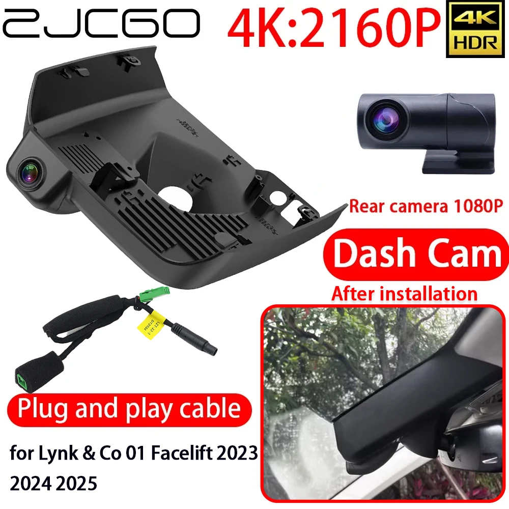 ZJCGO for Lynk & Co 01 Facelift 2023 2024 2025 4K Car DVR Dash Cam Wifi Lens Front Rear Camera 24h Monitor Video Recorder
ZJCGO for Lynk & Co 01 Facelift 2023 2024 2025 4K Car DVR Dash Cam Wifi Lens Front Rear Camera 24h Monitor Video Recorder