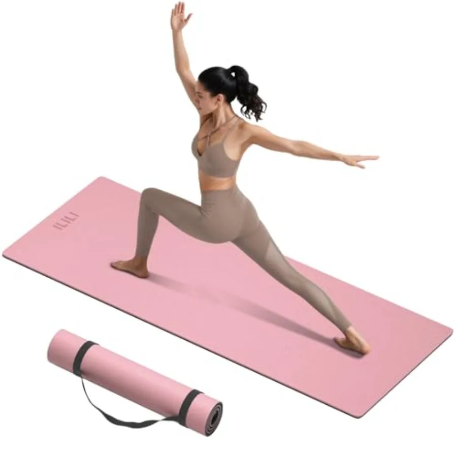 Yoga Mat 10mm Extra Thick and 193cm Extra Long, 76x28×0.4 Inch, Double Color Non-Slip TPE Material, Easy Carrying with Strap, I
Yoga Mat 10mm Extra Thick and 193cm Extra Long, 76x28×0.4 Inch, Double Color Non-Slip TPE Material, Easy Carrying with Strap, I