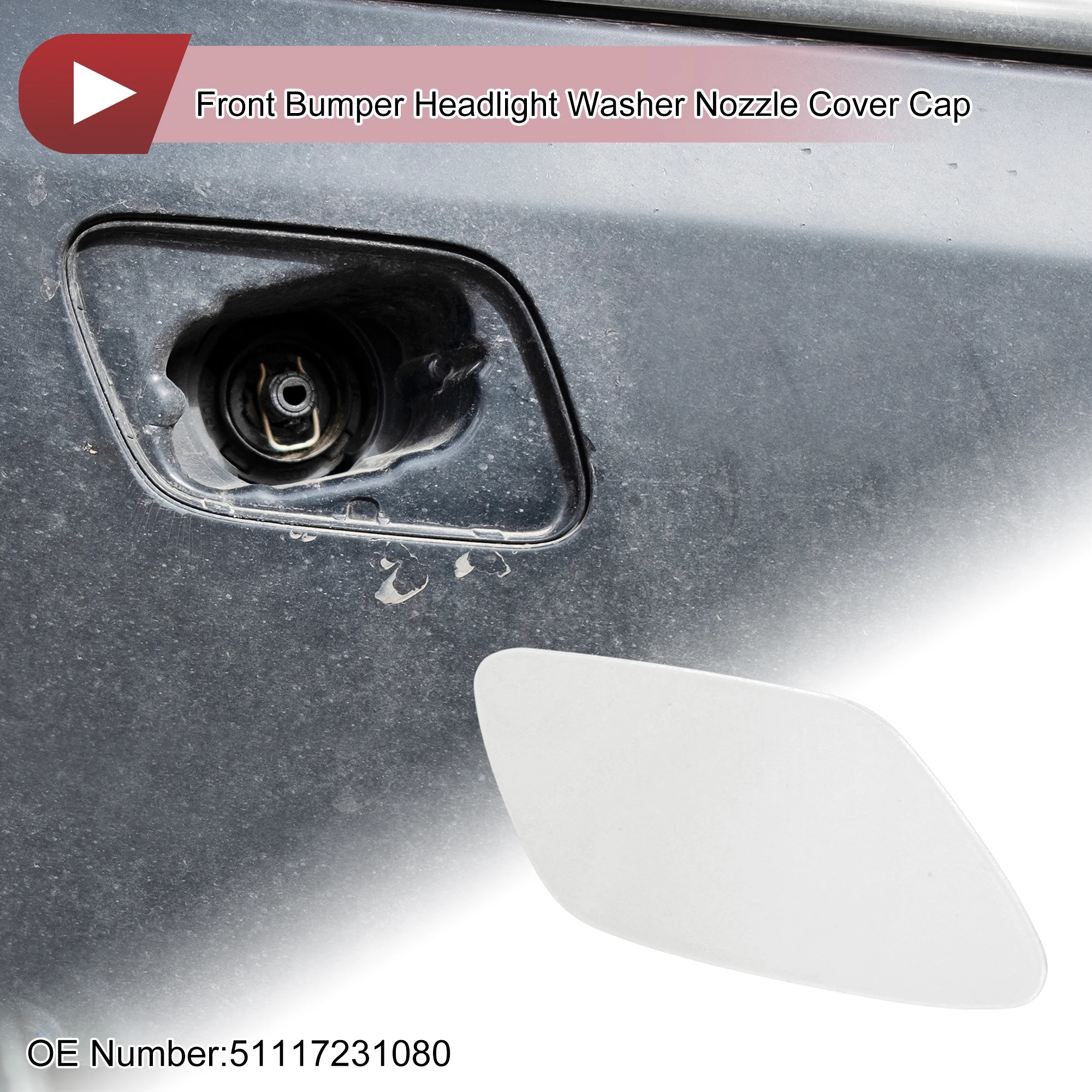 UXCELL Bumper Headlight Washer Nozzle Cover Cap No.51117231080 for BMW Z4 09-16 White
UXCELL Bumper Headlight Washer Nozzle Cover Cap No.51117231080 for BMW Z4 09-16 White