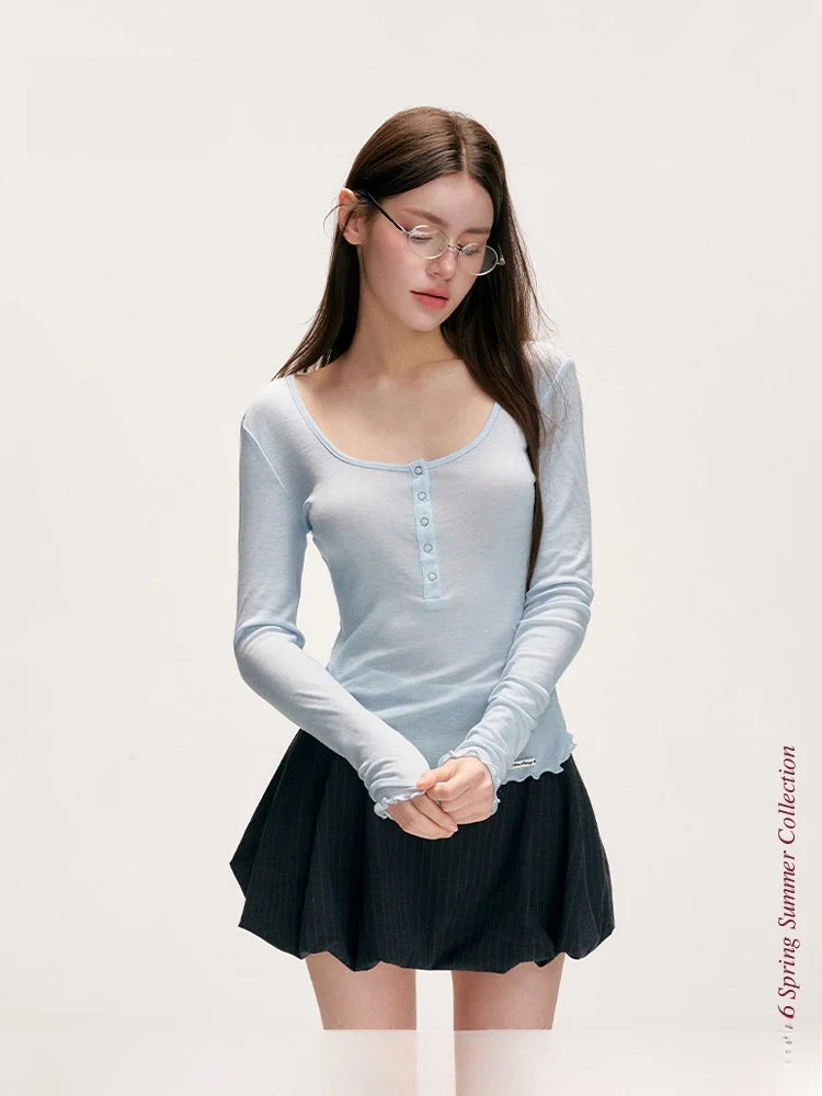 Liilou Wool Long Sleeve Lightweight See-through Half Open Door Front Collar Base Shirt Casual Style Slim Fit Citywalk
Liilou Wool Long Sleeve Lightweight See-through Half Open Door Front Collar Base Shirt Casual Style Slim Fit Citywalk