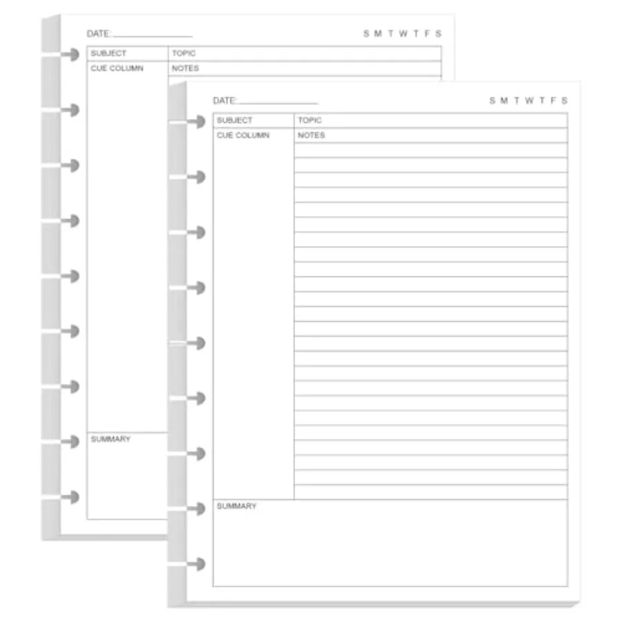 Classic Size Cornell Notes Filler Paper - 9 Disc Discbound Cornell Notes Loose Leaf Paper for Happy Planners, 100 Sheets/200 Pa
Classic Size Cornell Notes Filler Paper - 9 Disc Discbound Cornell Notes Loose Leaf Paper for Happy Planners, 100 Sheets/200 Pa