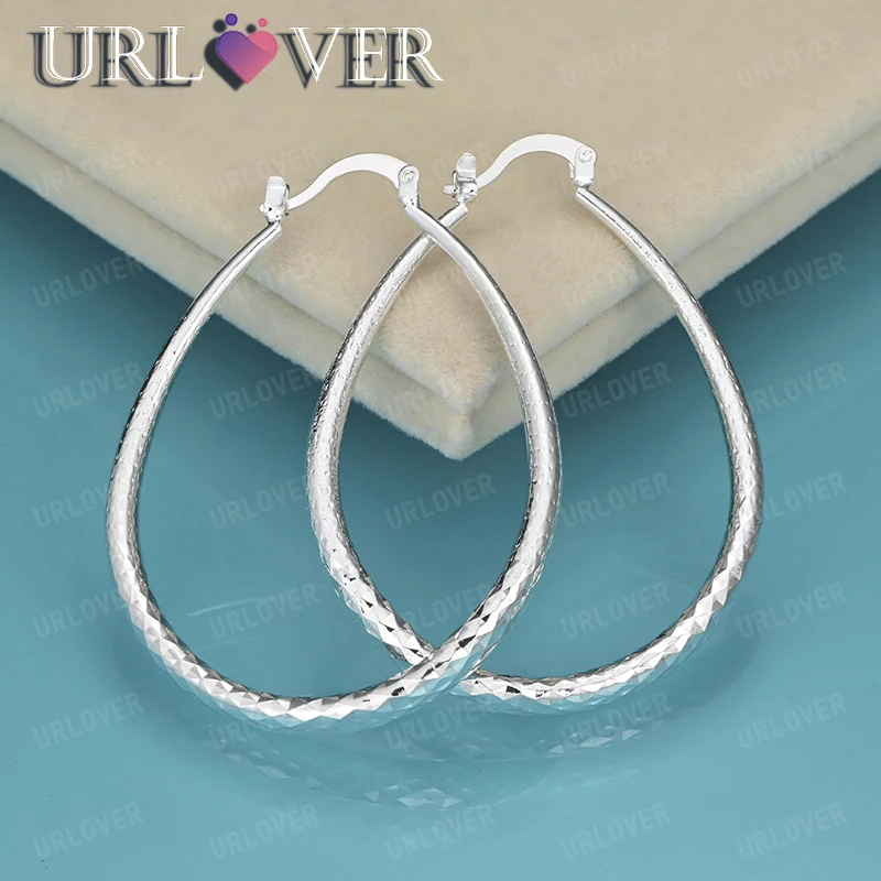 925 Silver Hoop Earrings Fine Jewelry Men Women Birthday Party Sterling Silver Jewelry Accessories Engagement Charm Wedding Gift
925 Silver Hoop Earrings Fine Jewelry Men Women Birthday Party Sterling Silver Jewelry Accessories Engagement Charm Wedding Gift