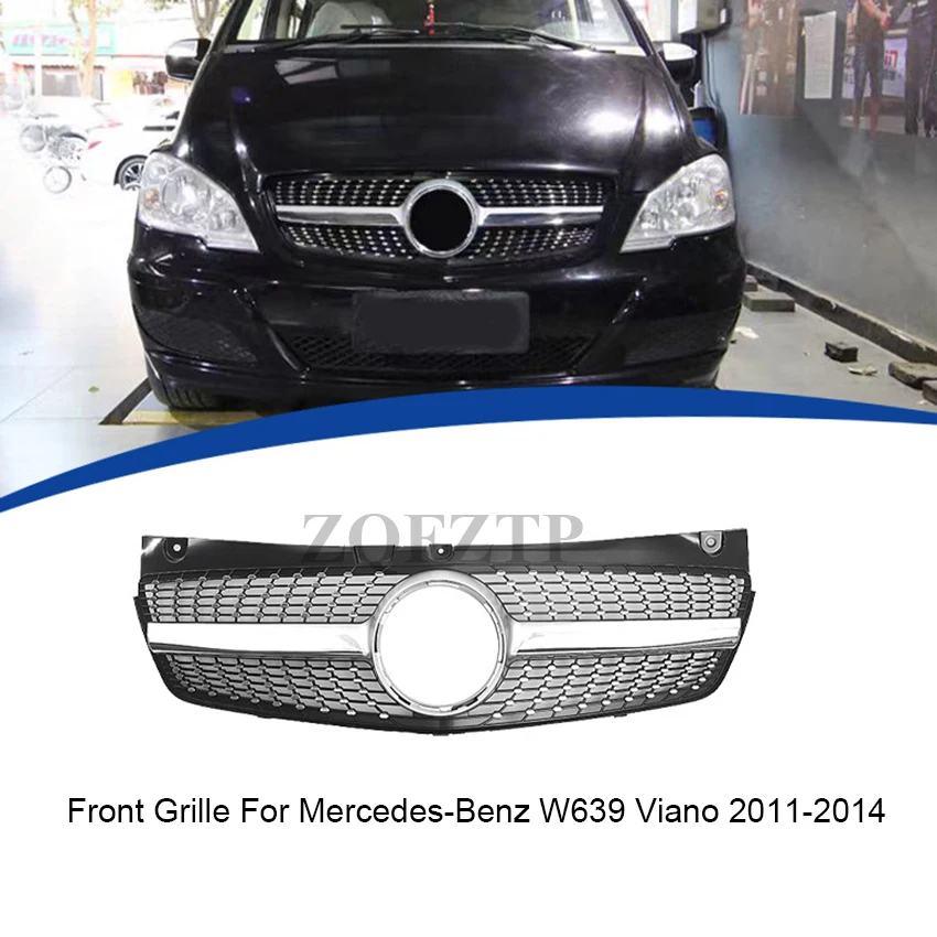 For Mercedes-Benz W639 Viano 2011-2014 Front Grille Bumper Middle Mesh Racing Grills
For Mercedes-Benz W639 Viano 2011-2014 Front Grille Bumper Middle Mesh Racing Grills