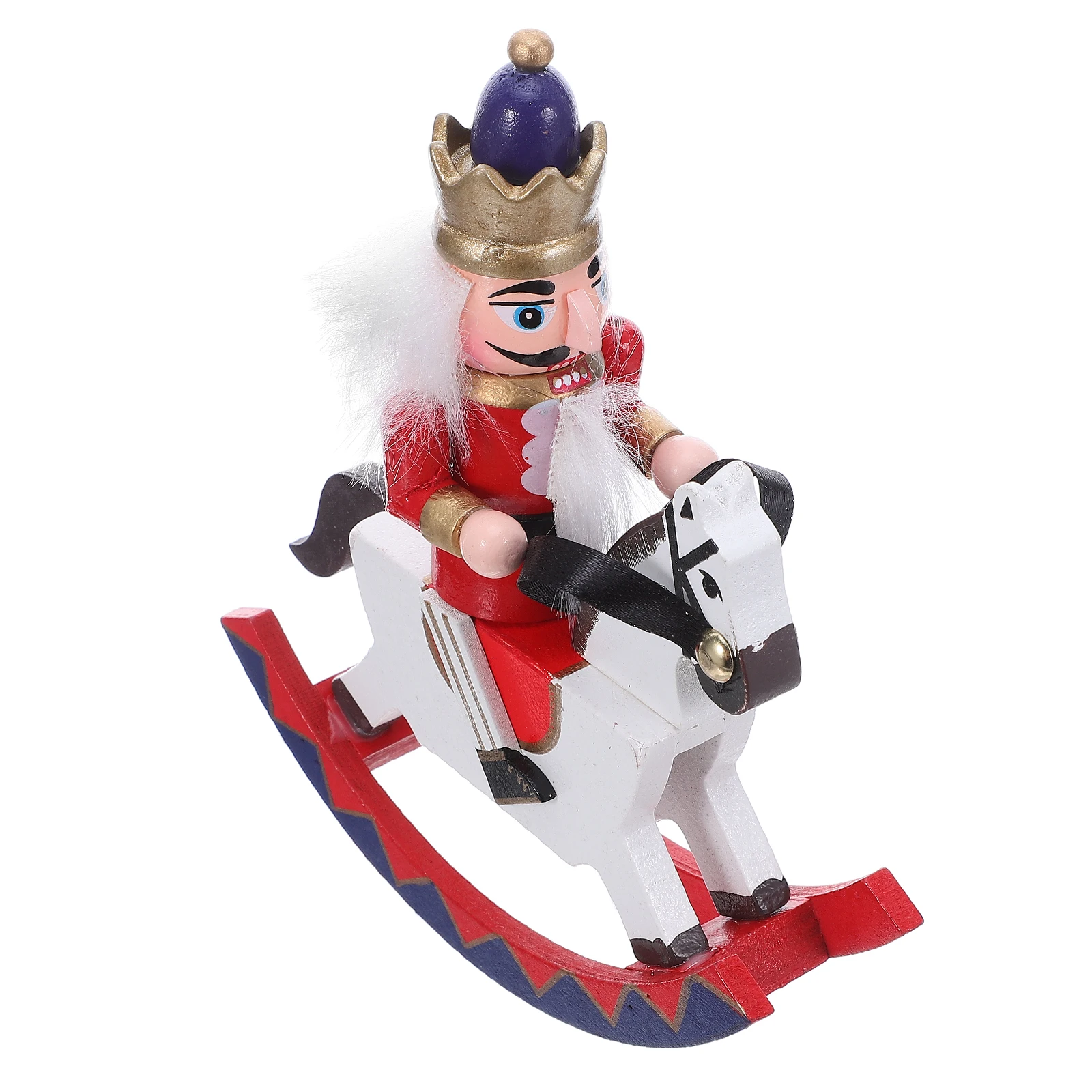 Wooden Nutcracker Soldier Rocking Horse Ornament Christmas Holiday Decor Desktop Display Xmas Gift Wood Horse Nutcracker
Wooden Nutcracker Soldier Rocking Horse Ornament Christmas Holiday Decor Desktop Display Xmas Gift Wood Horse Nutcracker