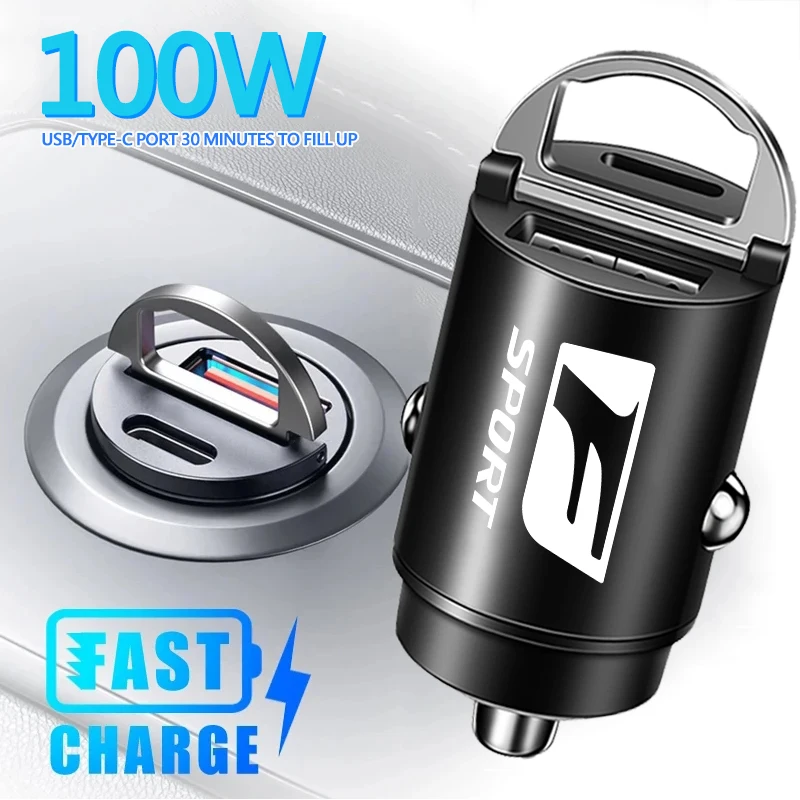 Мини-автомобильное зарядное устройство QC3.0 PD, 100 Вт, автомобильное зарядное устройство USB типа C для Lexus Fsport GX RX450h RC RX330 IS250 GS NX RX RX GX460
Мини-автомобильное зарядное устройство QC3.0 PD, 100 Вт, автомобильное зарядное устройство USB типа C для Lexus Fsport GX RX450h RC RX330 IS250 GS NX RX RX GX460