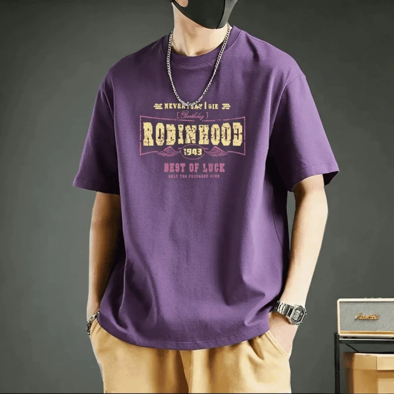 Men's Fashion Round Neck Short Sleeve Korean Letter T-Shirt Summer New Versatile Pullover British Top
Men's Fashion Round Neck Short Sleeve Korean Letter T-Shirt Summer New Versatile Pullover British Top