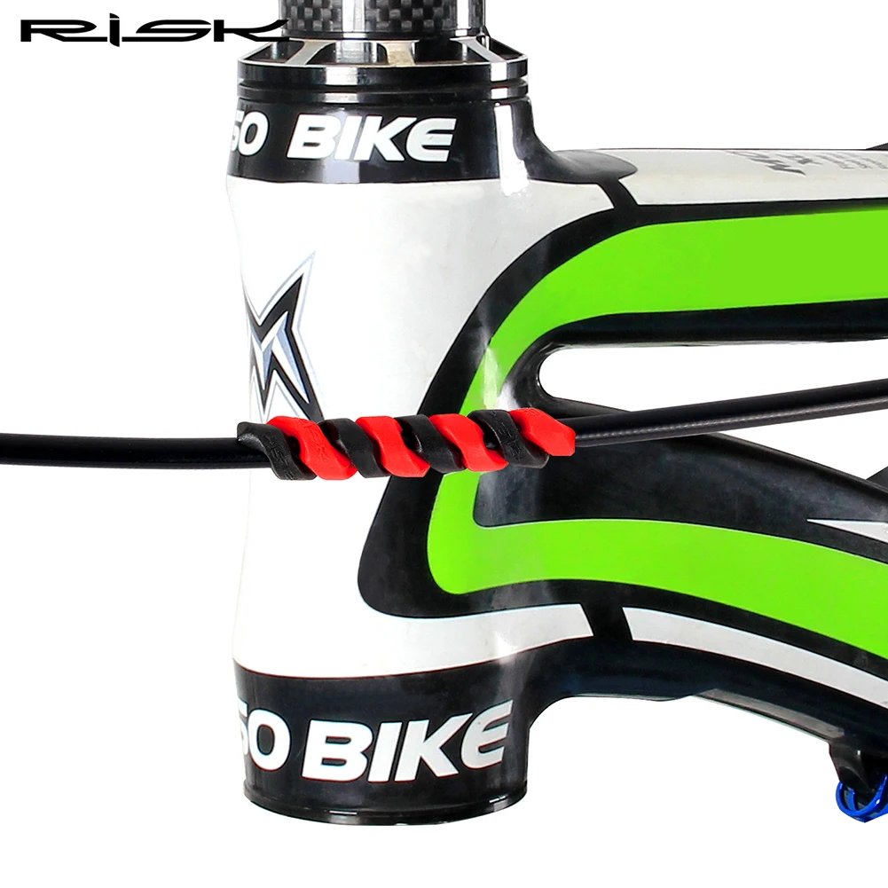 RISK Bicycle Brake Cable Protector Rubber 5/10pcs Bike Frame Spiral Protector Cover Anti-friction Cycling Parts Accessories
RISK Bicycle Brake Cable Protector Rubber 5/10pcs Bike Frame Spiral Protector Cover Anti-friction Cycling Parts Accessories