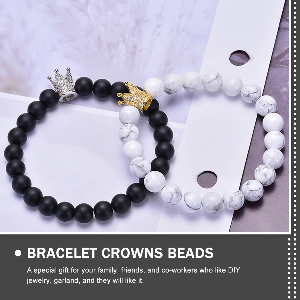 10pcs Crown Jewelry Making Accessories Smooth Surface DIY Bracelet Necklace Crafts Gifts Spacer Beads Loose Beads Handmade
10pcs Crown Jewelry Making Accessories Smooth Surface DIY Bracelet Necklace Crafts Gifts Spacer Beads Loose Beads Handmade